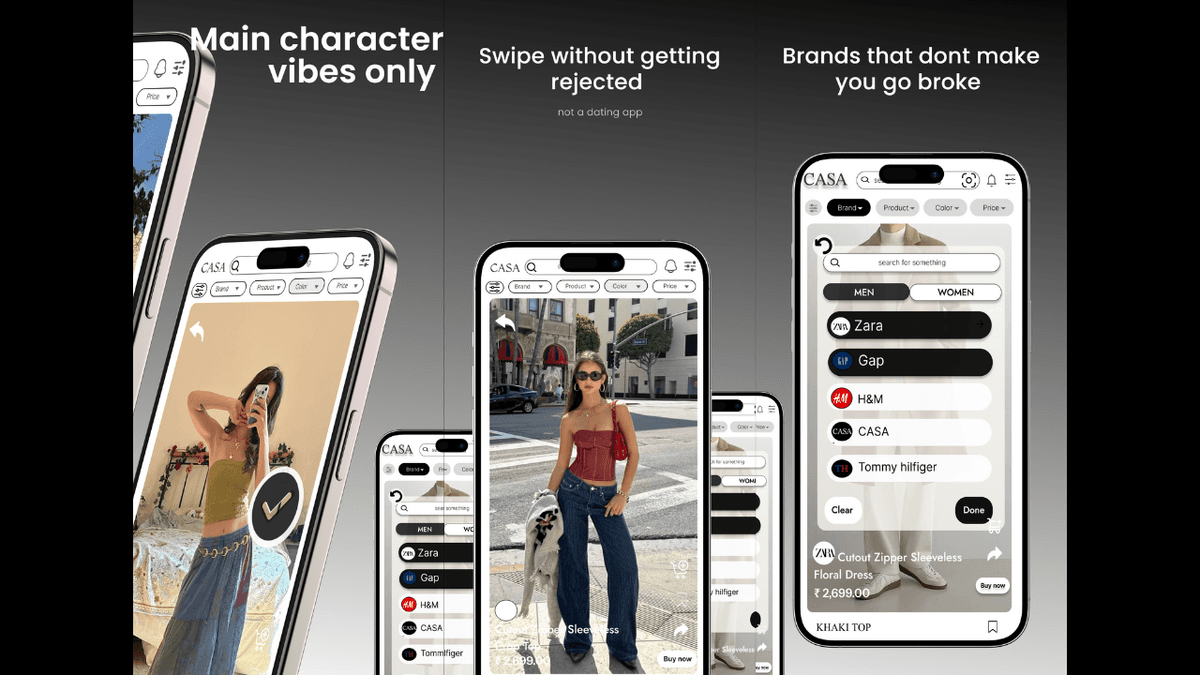 CASA - Swipe to shop